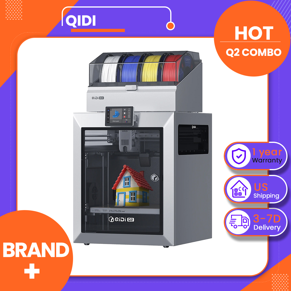 3D Printing Online Service - طابعة ثلاثية الأبعاد QIDI Q2 Combo،