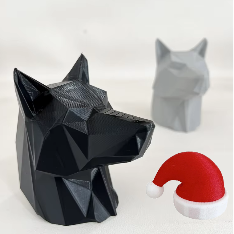 الذئب شكل وصلة مقطورة غطاء عيد - مراجعة 3D Printing Mask وسعره